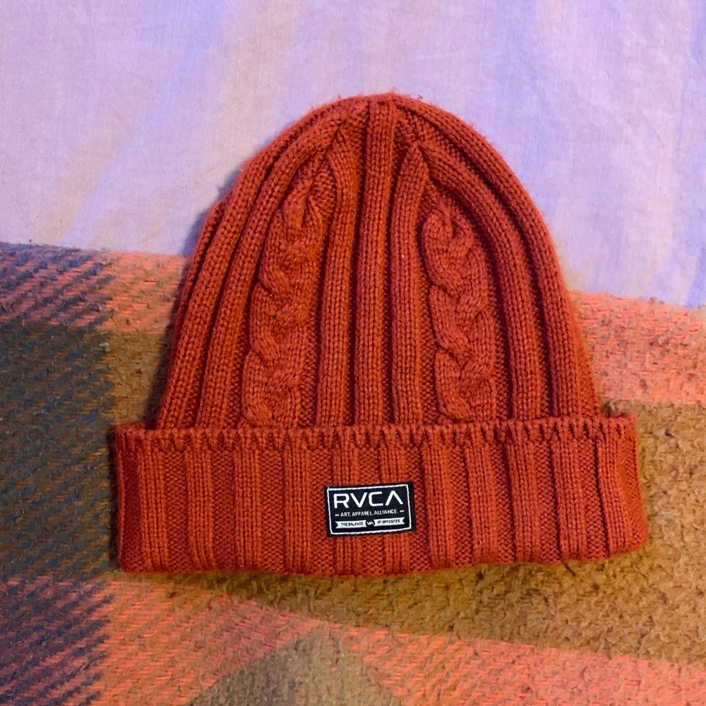 Red RVCA Beanie